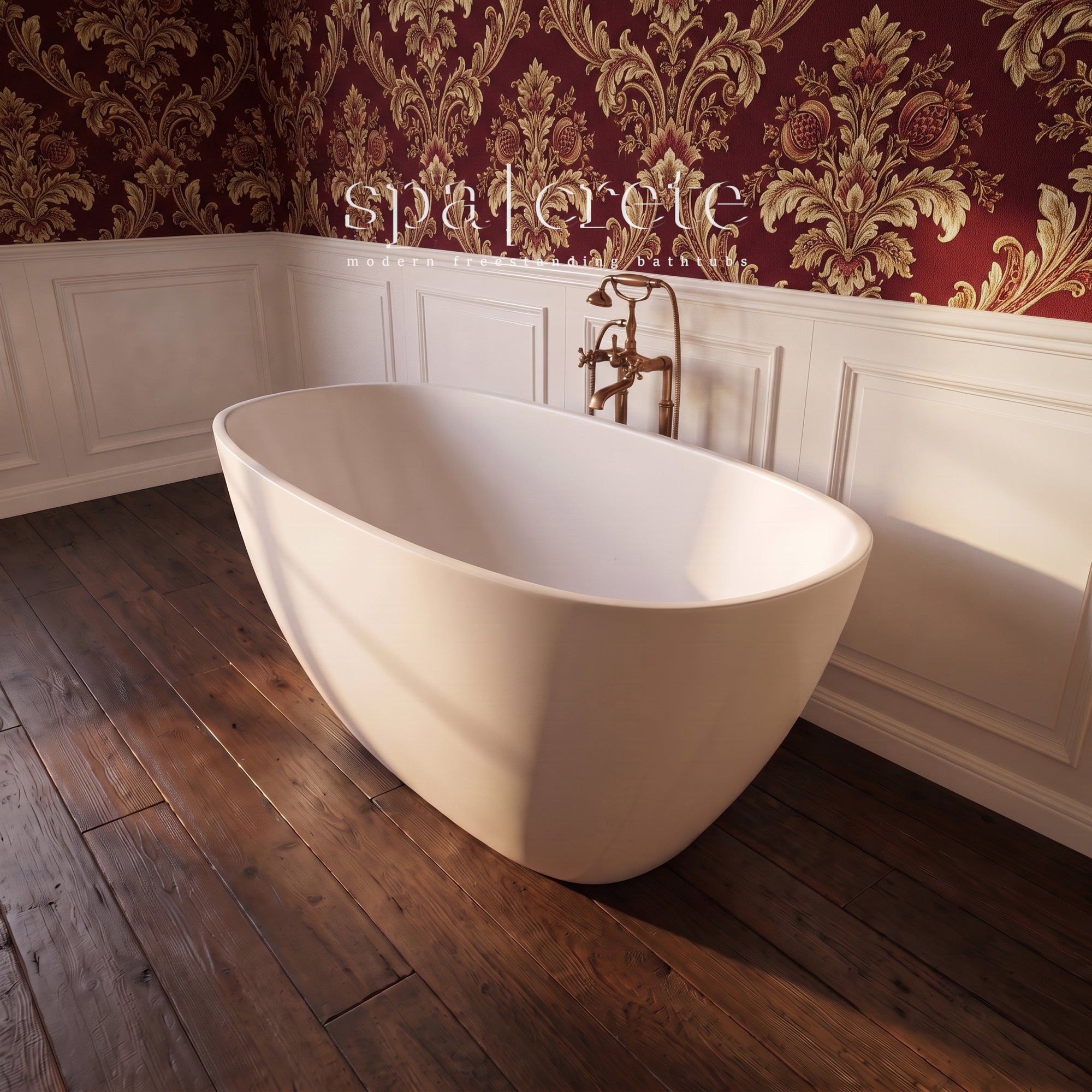 
                      SpaCrete Profile 60" Oval Concrete Bathtub
                     